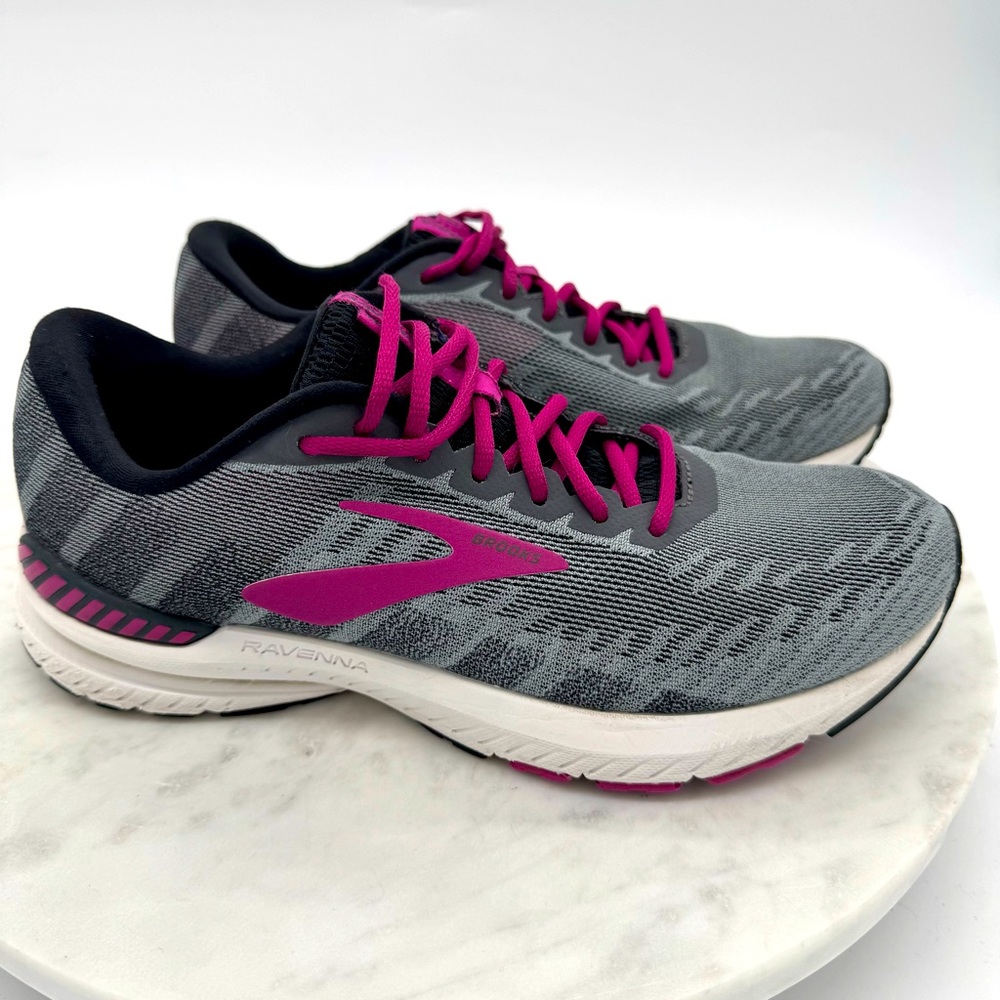 Brooks Gray and Pink Athletic Shoes